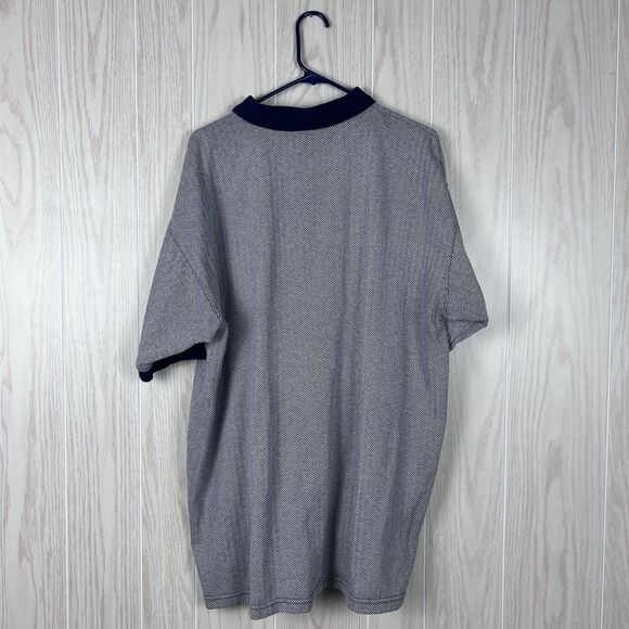 VTG Y2K Dynasty Men’s Houston Texans Navy and Cream Short Sleeve Polo Set, XXL - Picture 3 of 13